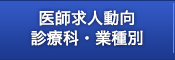 医師求人動向診療科・業種別